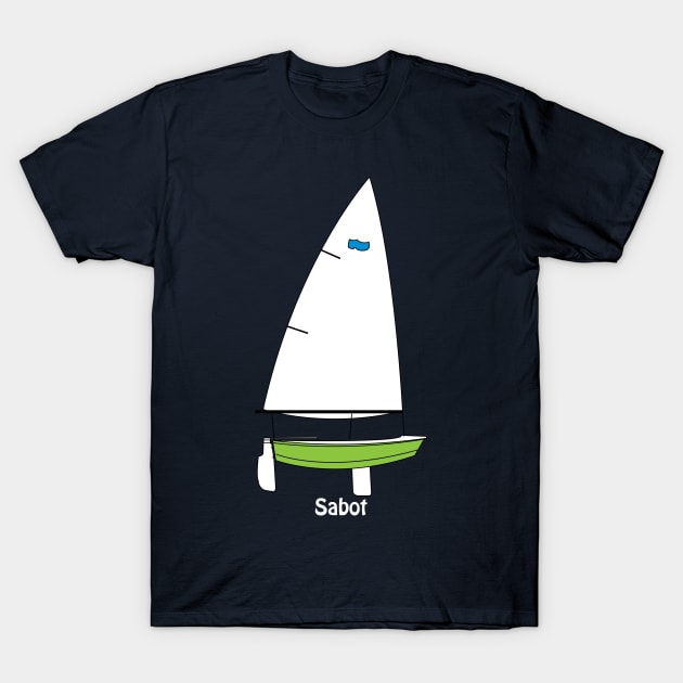 Sabot Sailboat T-Shirt by CHBB